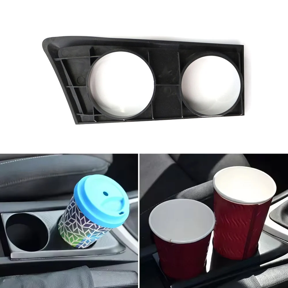 

1pc Car Water Bottle Holder Frame Decal Center Console Cup Holder Sticker for BMW E81 E82 E87 E88 1 Series 120i 2004-2011 LHD