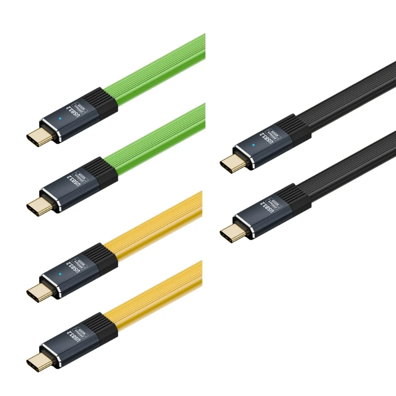 

USB 3.2 Type C Soft Board Cable, 20Gbps Speed OTG Compatible 8K60hz Video Fast File Backup for Tablets and Smartphones