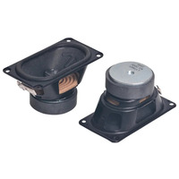 2 audio accessories per batch: 3.5-inch 8-ohm 20W full-range rectangular DIY home subwoofer, Bluetooth multimedia speaker