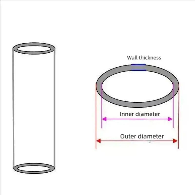 1pcs Naxilai โปร่งใส PC หลอดพลาสติก Hard Tube PMMA หลอดถังปลาน้ําท่อ Aquarium Hollow รอบหลอด