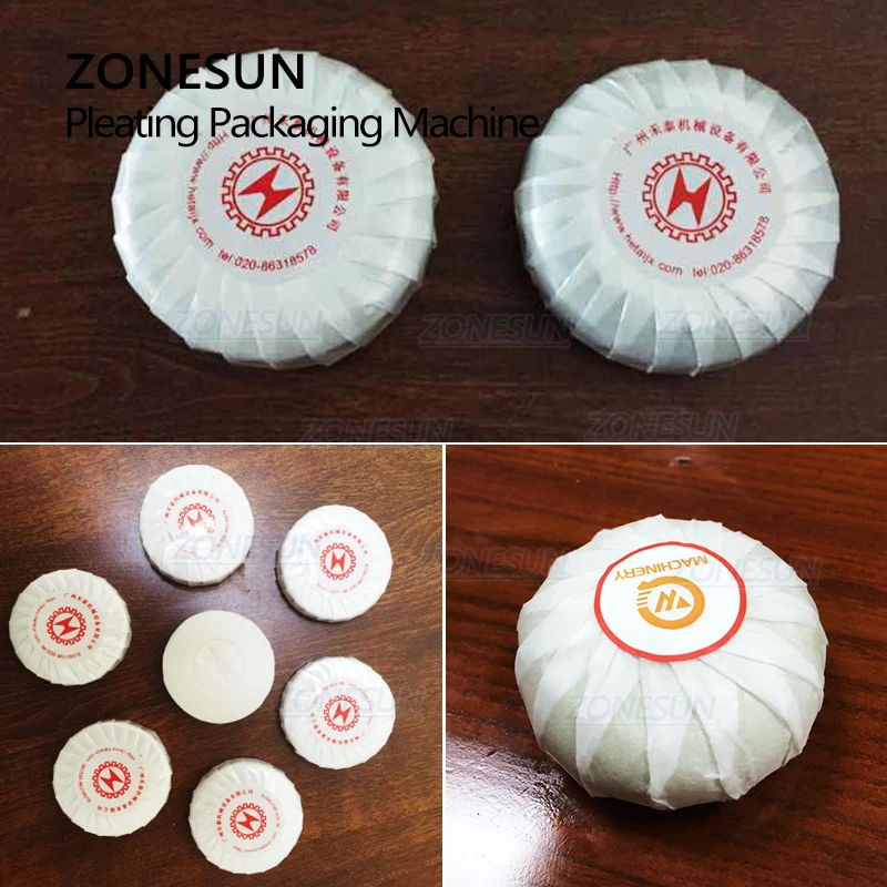 ZONESUNคู่มือทรงกลมสบู่โรงแรมจีบเครื่องห่อZS-PK940ห้องน้ำบล็อกจีบบรรจุภัณฑ์เครื่อง
