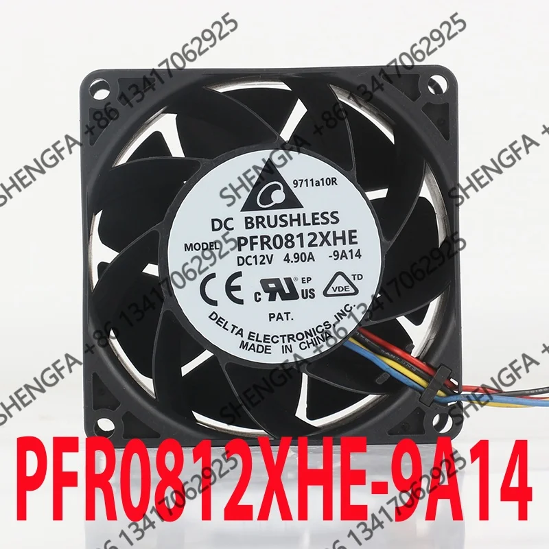 AC EC 8038 80X80X38MM 8CM Delta 5V 24V 48V DC12V 4.90A coolingfan PFR0812XHE server Violent High speed large air volume inverter