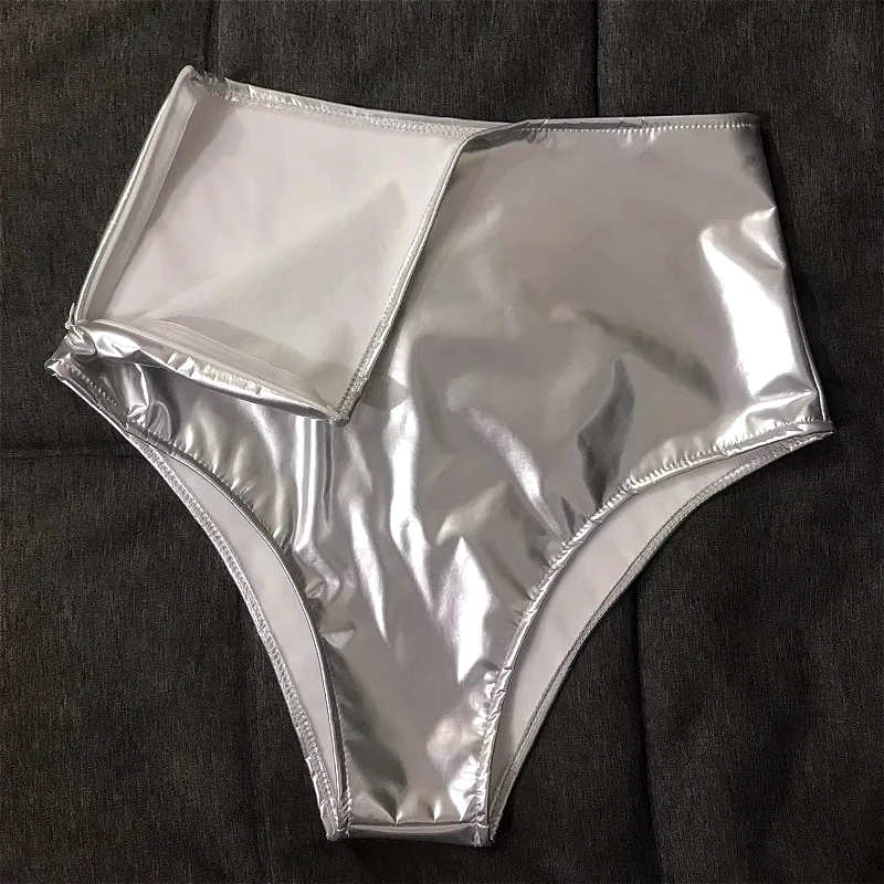

Shiny Zipper Womens Sexy Shorts Patent Leather Nightclub High Waist Slim Glossy Girl Short Panties for Dancer Stage Performances