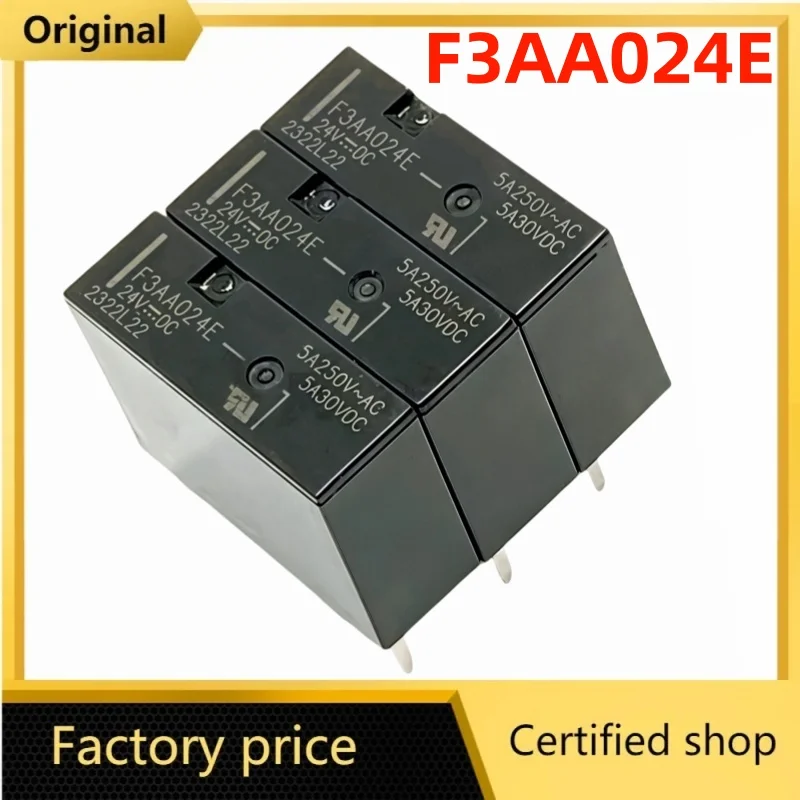 10pcs/Lot Original brand new  FTR-F3AA024E-HA FTR-F3AA024E F3AA024E 4PINS 5A 24VDC DC24V 24V Power Relay