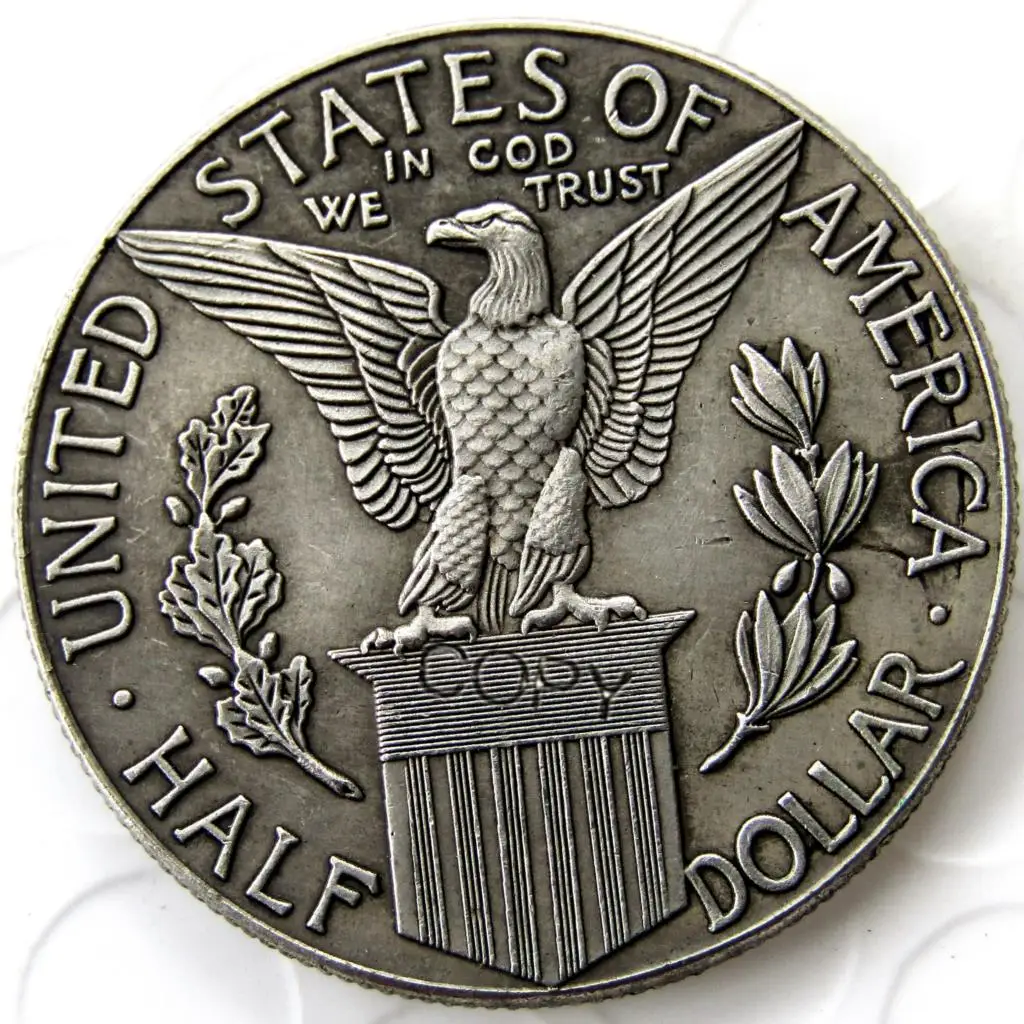 US 1915-S Panama Commemorative Half Dollar Silver Plated Copy Coin