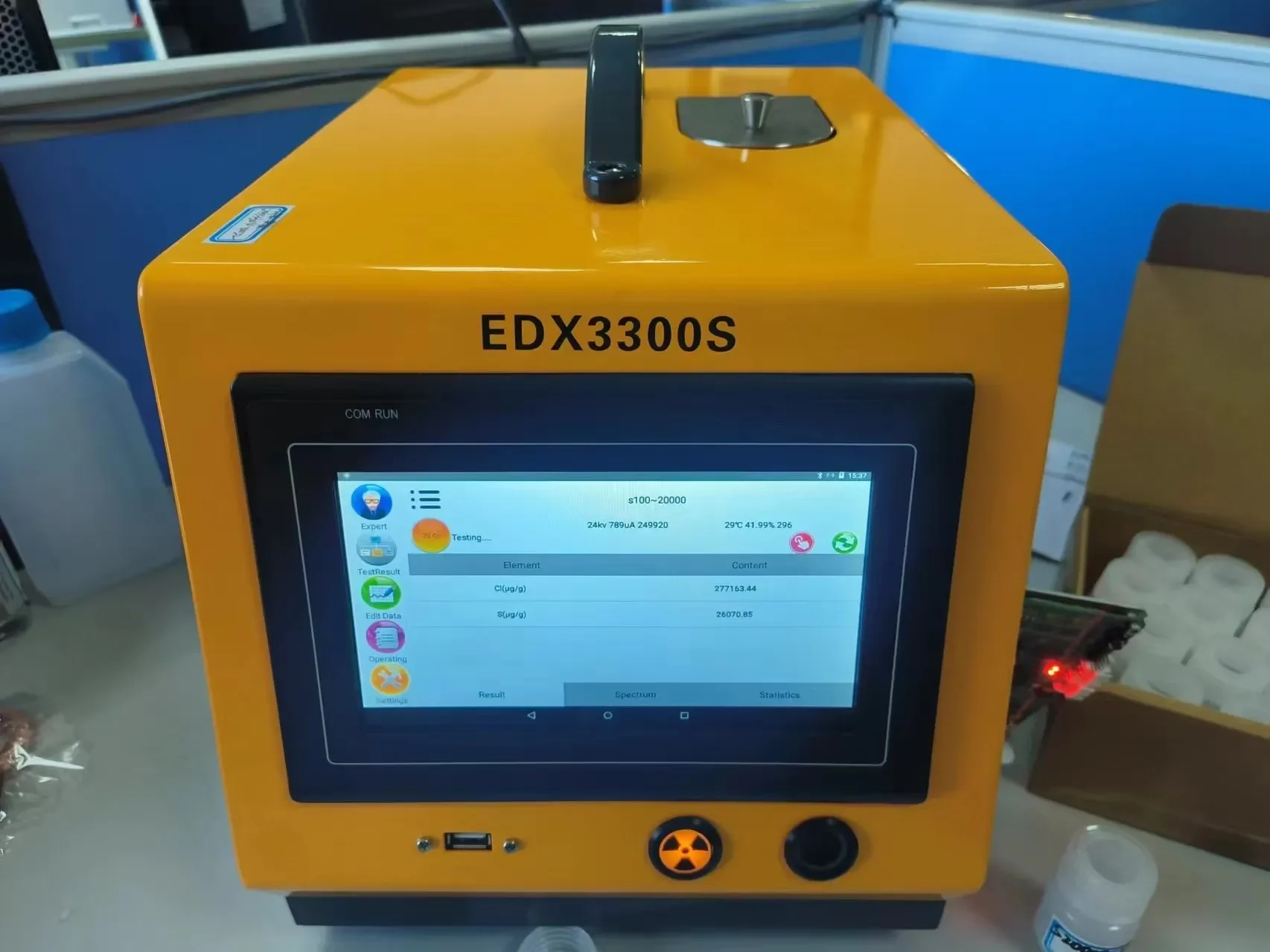 EDX3300S ASTM D2622 ASTM D4294 die sel Fuel Sulfur Analyzer X-ray Fluorescence Sulfur Analyzer