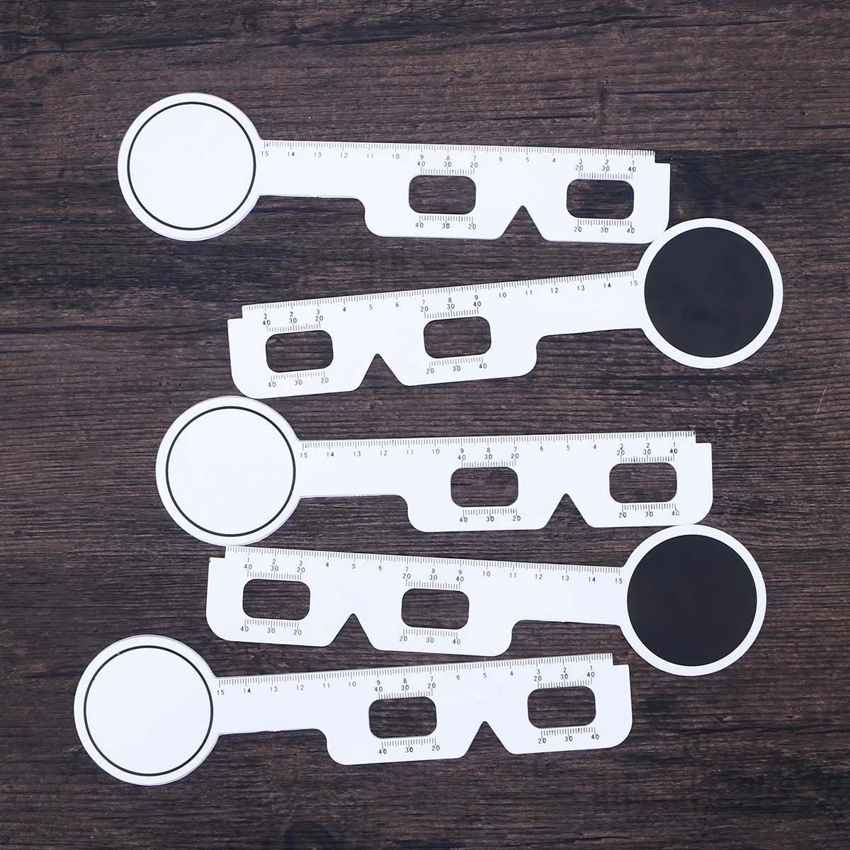 

5pcs Pupil Ruler Ruler High Quality Plastic Pupil Distance Measuring Tool Eye Care Tool Ophthalmic PD Measuring Hospital