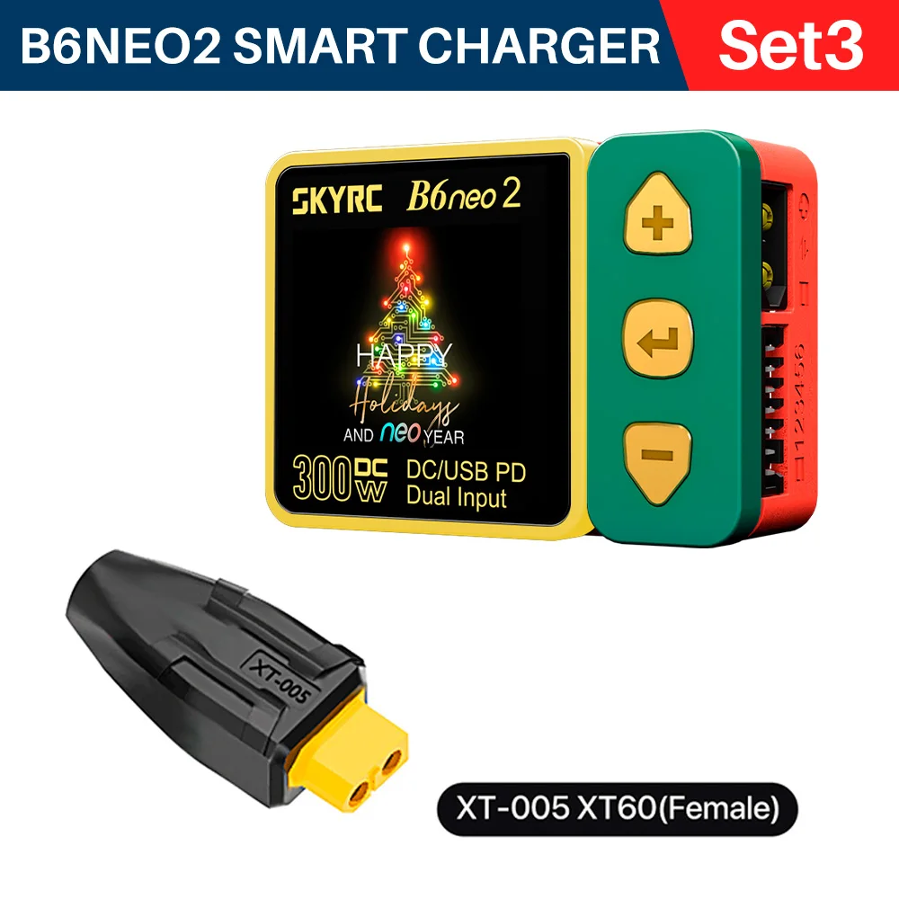 NIEUWE SKYRC B6neo 2 Smart Charger Multifunctionele 300W PD 80W voor LiPo LiFe Lilon LiHV NiMH NiCd Pb Batterijen DC Stroomingang