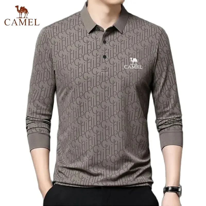 

Spring and Autumn Men's Embroidered High Quality Long Sleeve Polo Shirt New Luxury Fashion Business Leisure Multi Functional Top