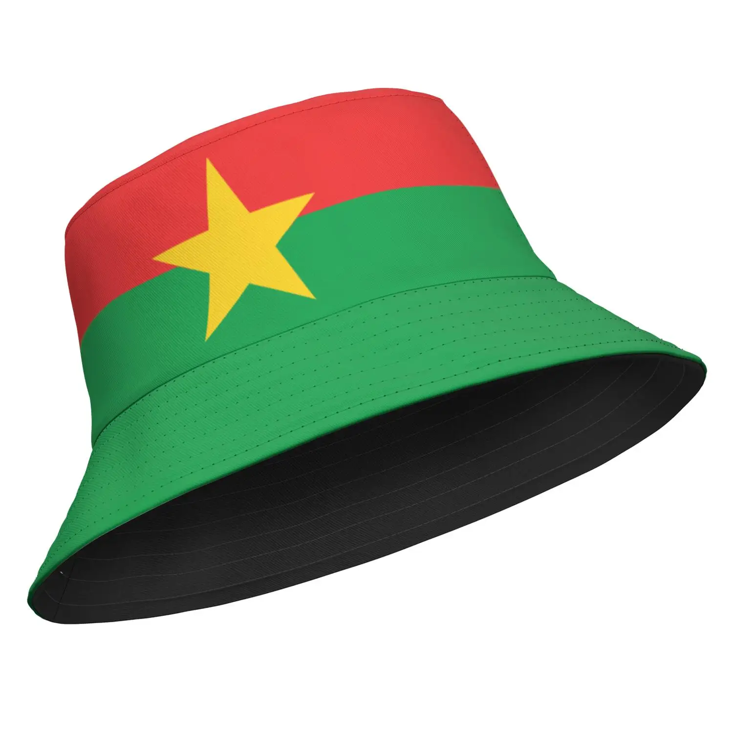 Burkina Faso Fisherman Hats Custom Made Name Team Logo Bucket Cap Country Travel Burkinabe Nation French Flag Headgear