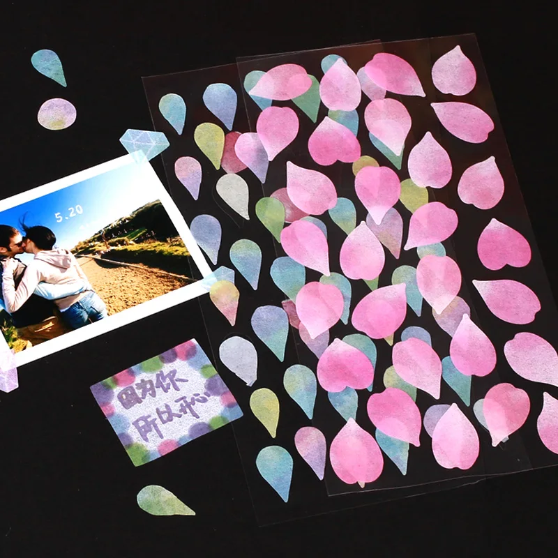 creative-petal-stiers-bla-card-material-diy-photo-album-for-couples-baby-memory-book-romantic-country-sle-under-80-photos