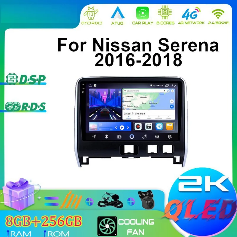 

For Nissan Serena 2016 2017 2018 Car Intelligent Systems Android Car Player GPS WIFI Carplay 4G Car Radio Navigation Stereo