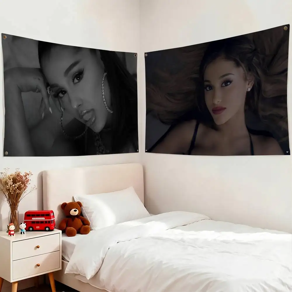Hot Singer Ariana Grande Flag Suitable For Party Club Outdoor Interior Wall Decoration Banner Fans Gift