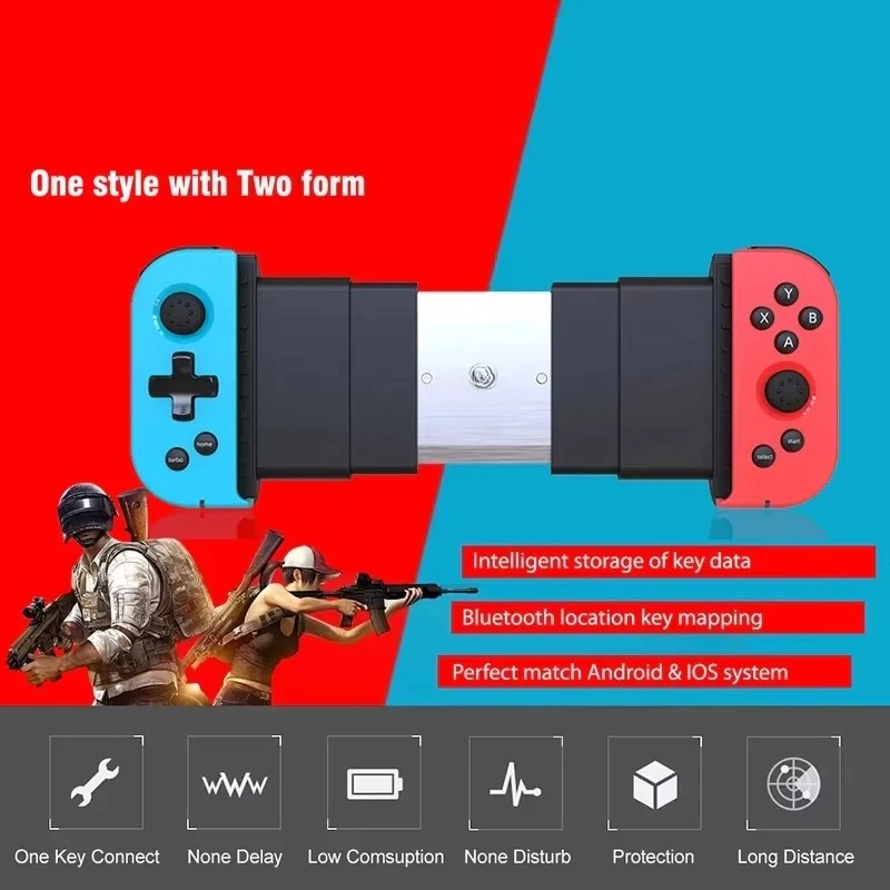 X6 PRo Telescopic Bluetooth Game Controller Wireless Gamepad Trigger Joystick For PUBG Mobile IOS Android Phone PC TV Box Joypad