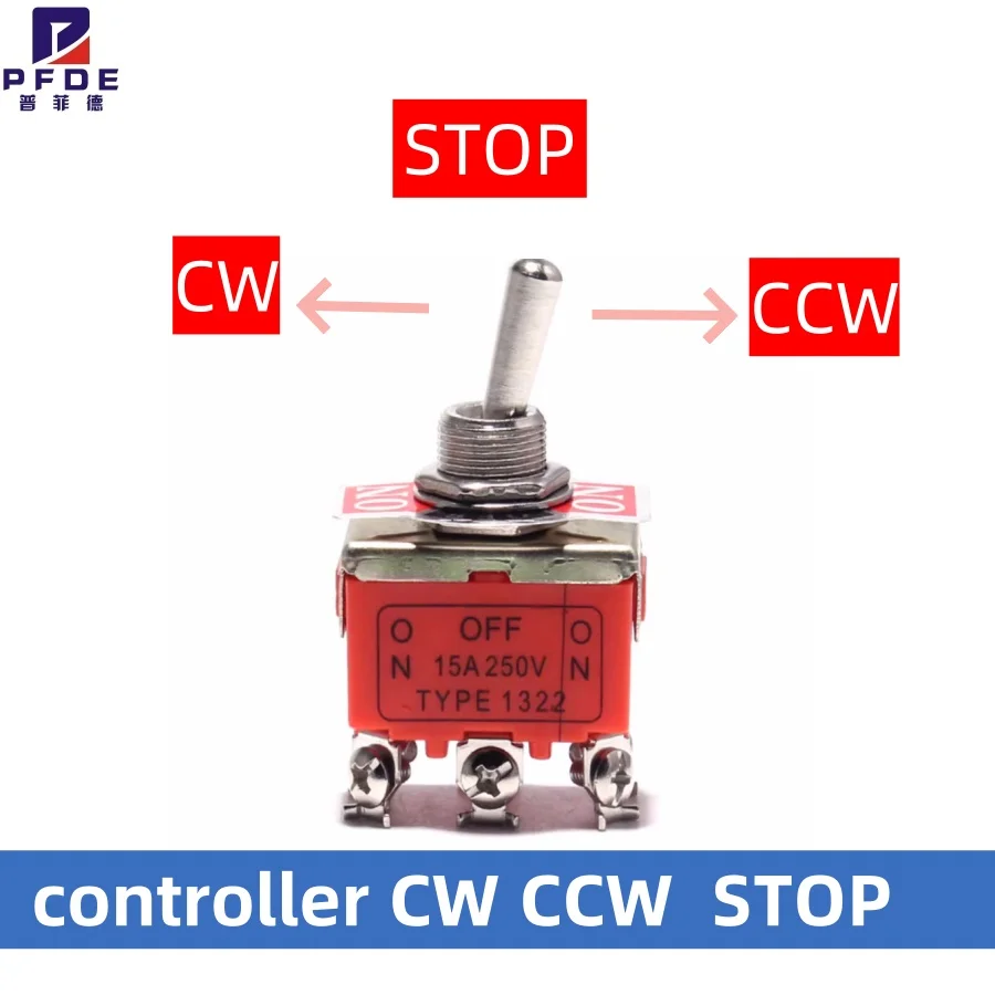 controller CW CCW  STOP  UESD FOR  AC motor  controller 110V220V    DC motor controller  24V 12V 6V