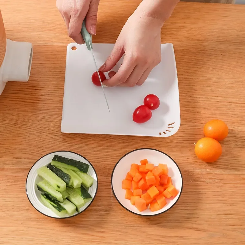 Japanese Style Hanging Chopping Board with Drain Holes, Small Vegetable Board, Kitchen Multifunctional Chopping Board, Cutting B