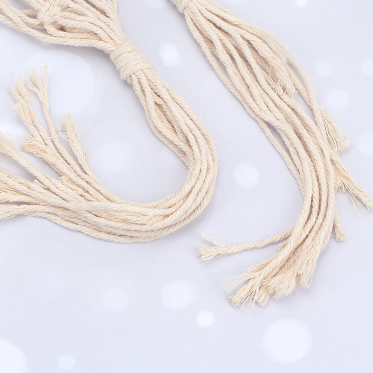 

2pcs Mini Plant Hanging Mesh Pouch Cotton Thickened Hand Knitted Storage Bag For Home Garden Decor String Pendant Pouch