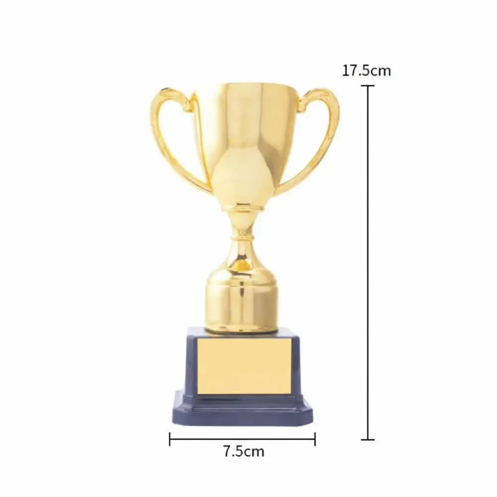 New Gold Gold Trophy Awards Rose Magnolia Prize Cup School Rewarding Supply Plastic Award Cup School Competition
