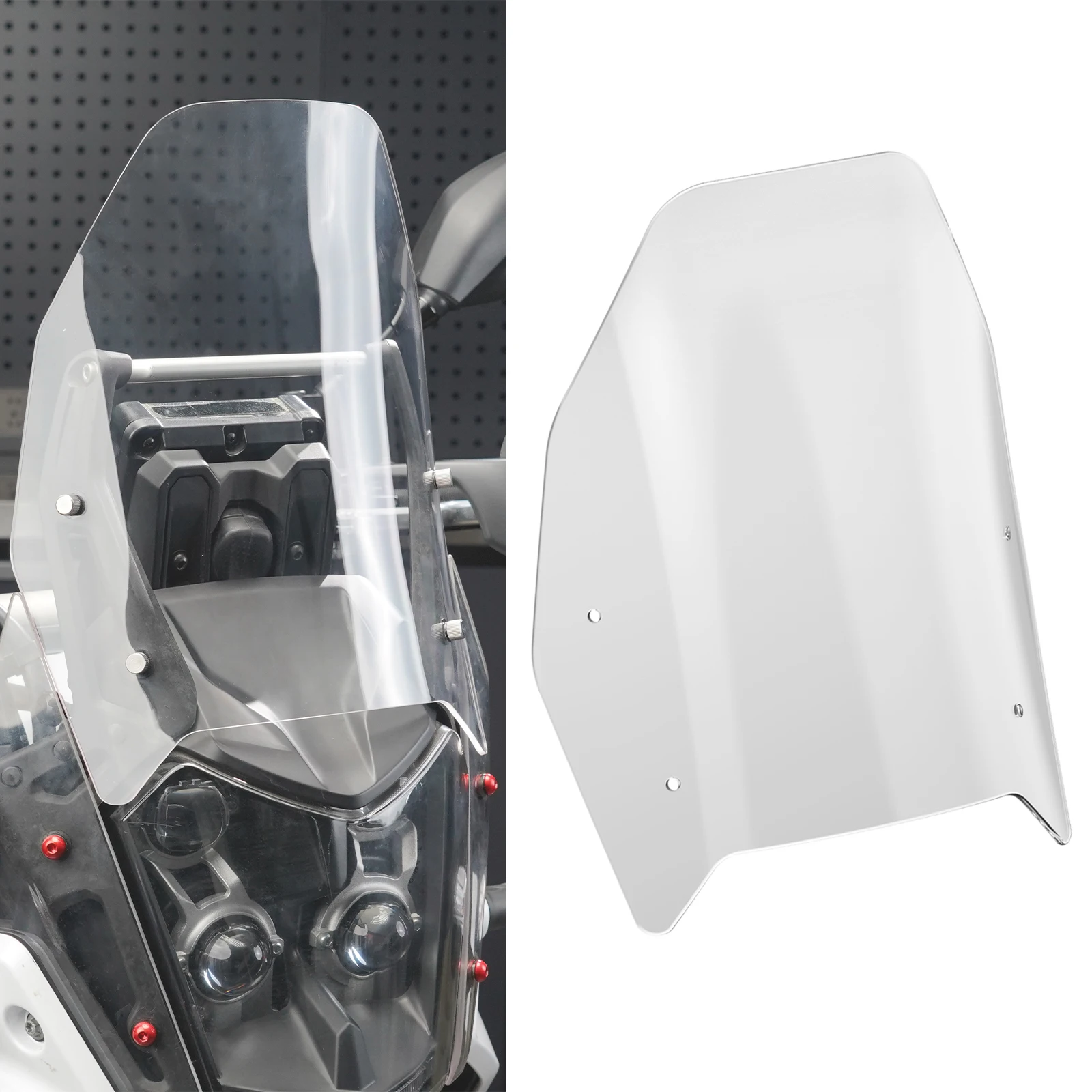 

Лобовое стекло мотоцикла 40 мм для Yamaha Tenere 700 XTZ700 2019 2020 2021 2022 2023 2024 Tenere 700 Замена ветрового стекла