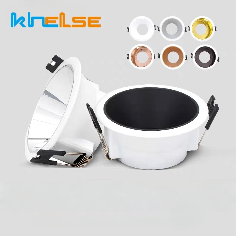 Recessed LED Downlights Fitting Mounting Frame Aluminum GU10 MR16 Socket Bracket Ceiling Spotlight Lamp Holder 78mm Cut Hole