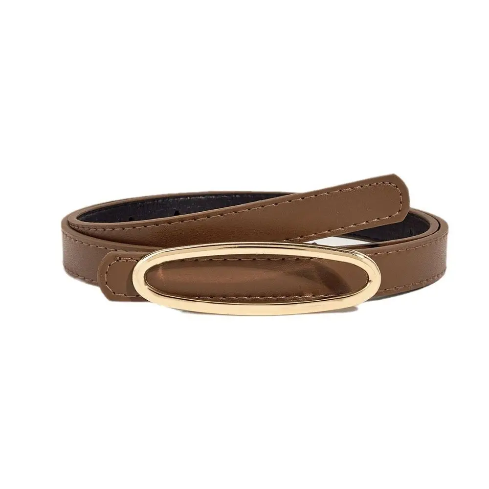 حزام جلدي متعدد الاستخدامات للرجال والنساء ، حزام عصري ، تصميم فاخر ، أحزمة بنطلون فستان