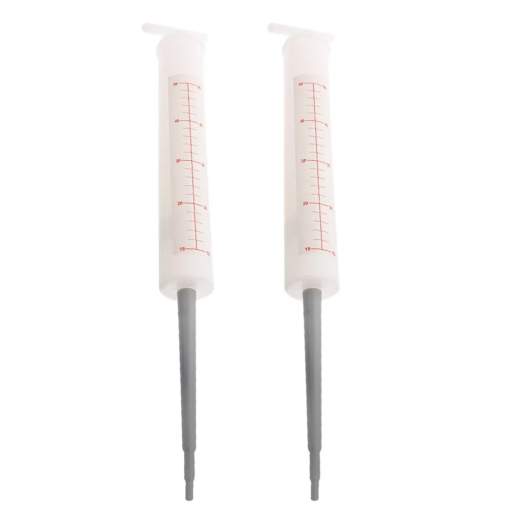2pcs Exaggerated Syringe Props for Doctor Nurse Costume – Lightweight Reusable Party Accessories
