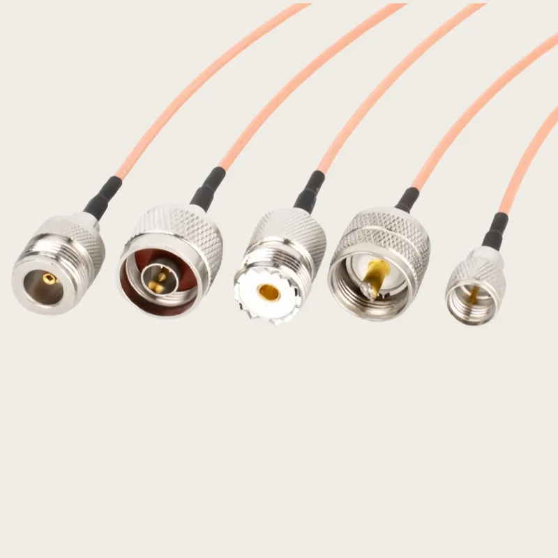 RG142 Cable N /BNC/TNC /UHF Male Female to Mini UHF Male Connector 50ohm RF Coaxial Pigtail Jumper