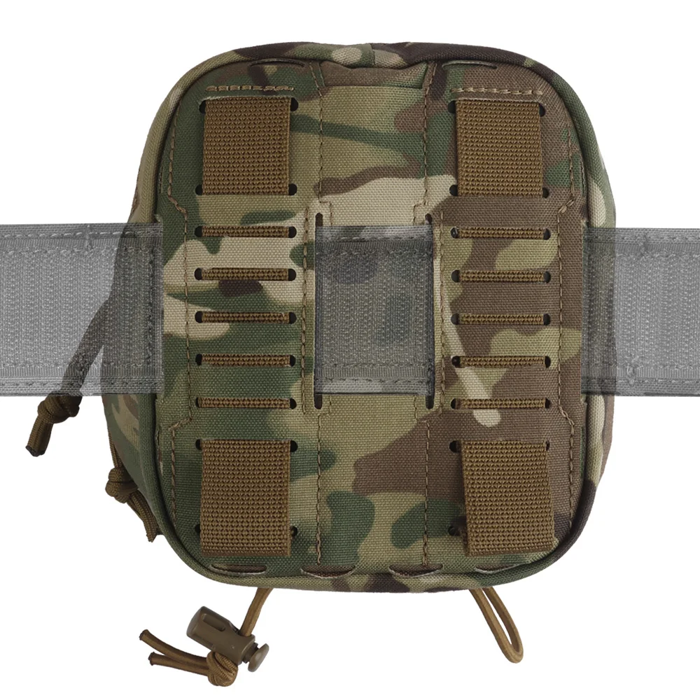 Wosport Tactical AG Pouch Cordura MOLLE Belt Mount Elastic Loops Dual Zipper and Bottom Bungee for Airsoft Gear Organizer