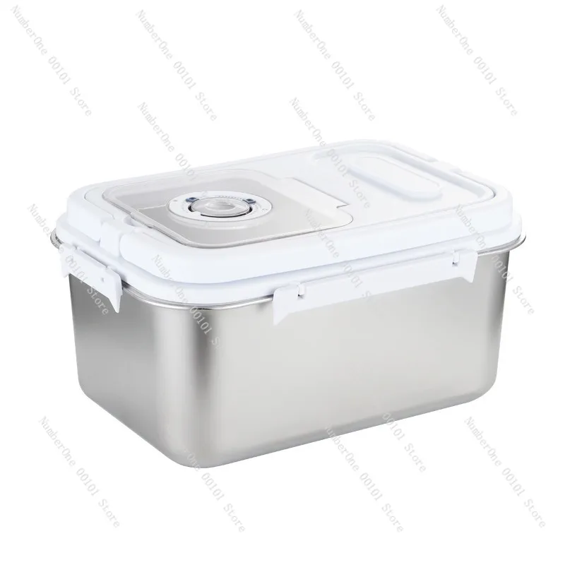 Pet stainless steel rice bucket, anti-insect and moisture-proof,thickened food-grade container,high-end household storage,sealed