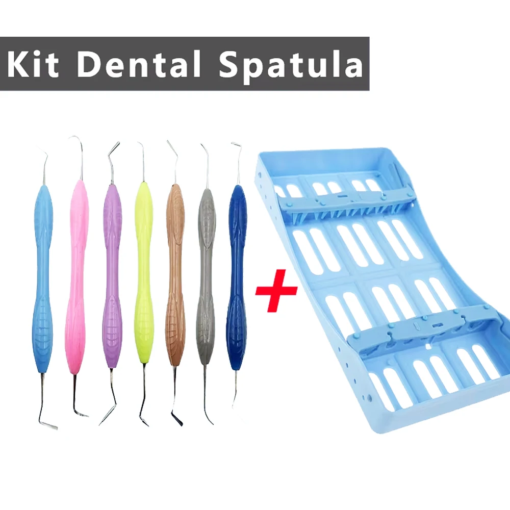 

Набор шпателей для наполнителя из композитной смолы, 7 шт., с дезинфекционной стойкой для эстетического восстановления и использования в стоматологии