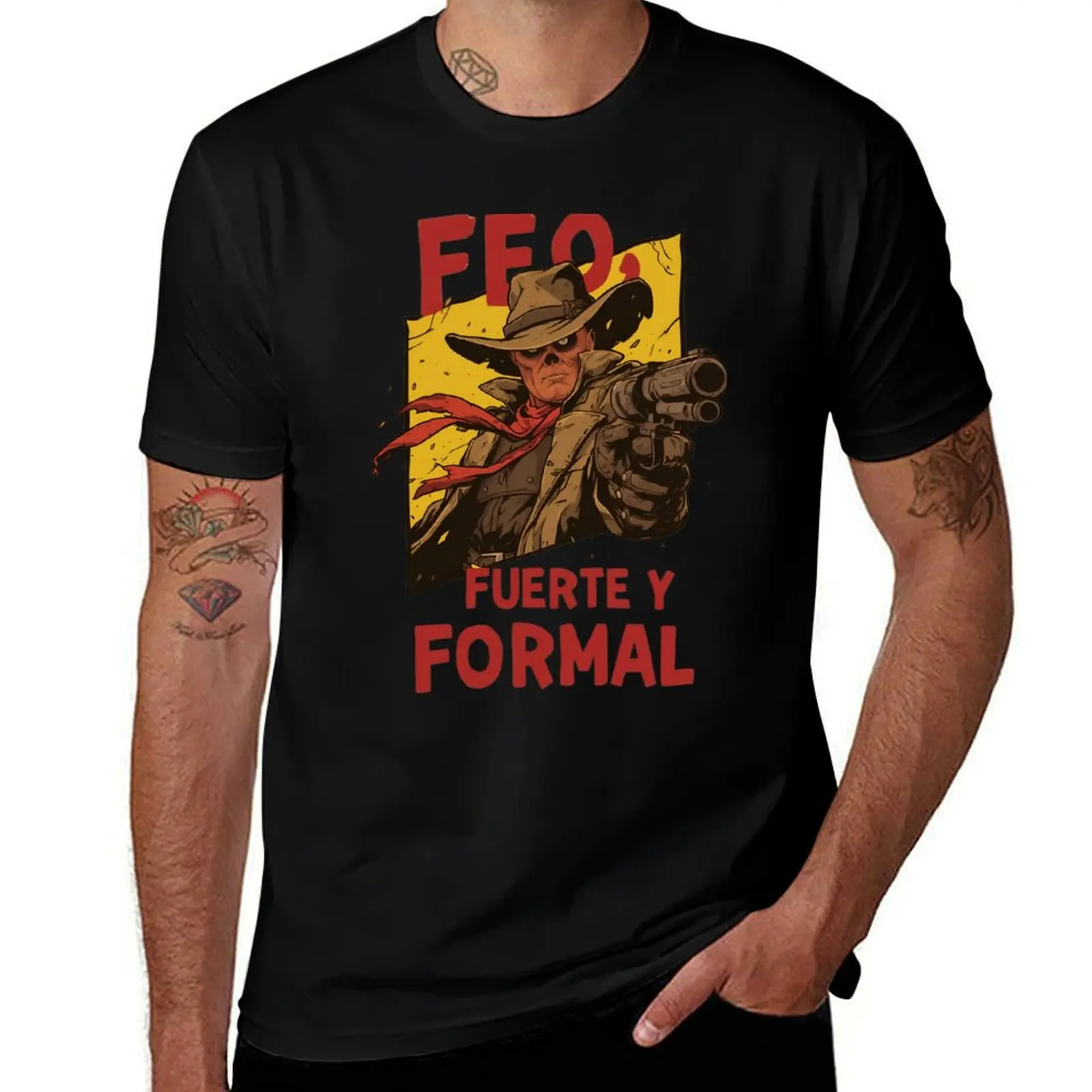 Feo, Fuerte y Formal - Cowboy Ghoul - Post Apocalyptic T-Shirt vintage anime shirt anime t shirts designer t shirt men