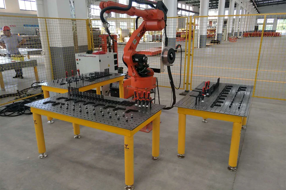 Industrial Robot Flexible Welding Platform For     Welding Robot Arm Automatic Welding Station