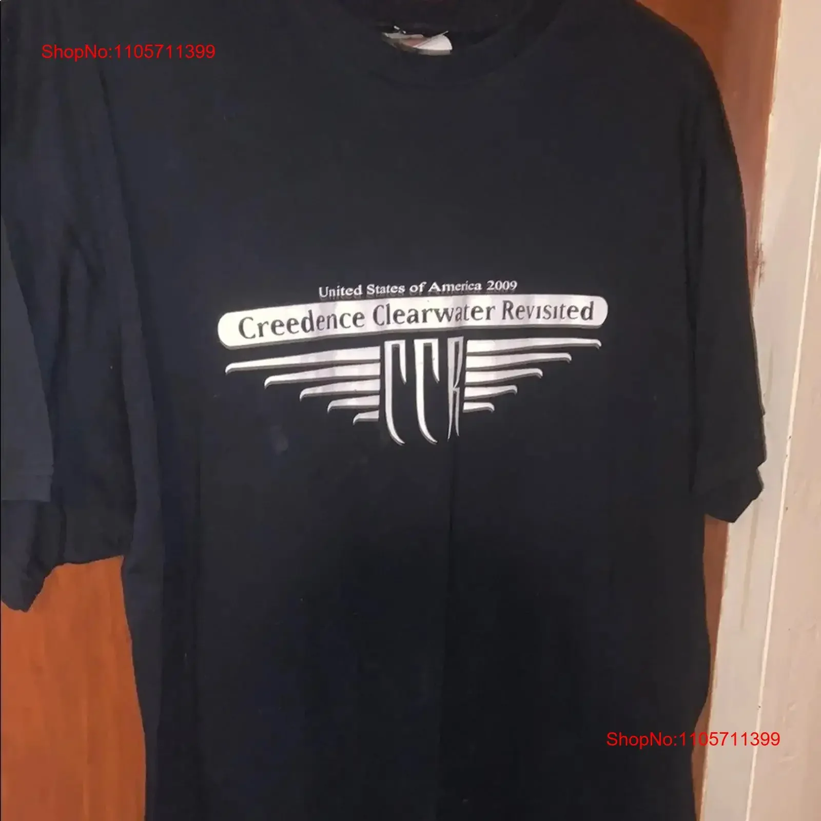 Vintage Creedence Clearwater Revisited USA 2009 Tour Cotton S 5XL T Shirt long or short sleeves vintage Washed Stretched