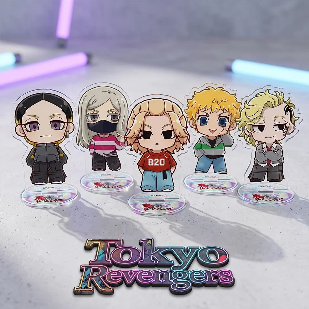 Anime Tokyo Revengers Y2K Ver Takemichi Hanagaki 15CM Double Sided Acrylic Stand Keychain Desktop Ornament Home Table Decor