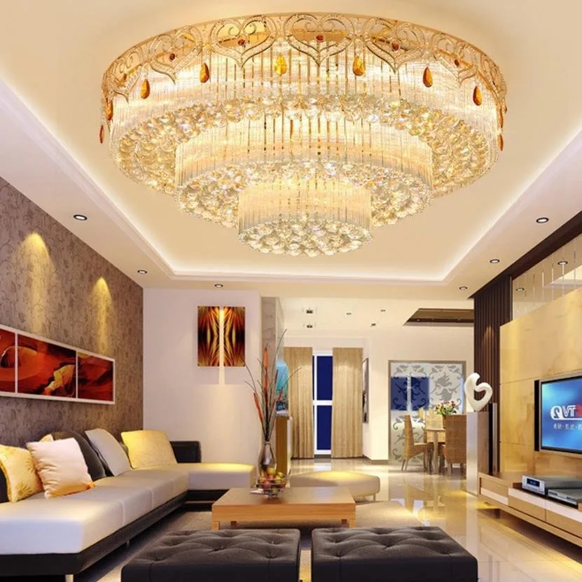 JYLIGHTING European Vintage Spherical Shape Design Luxury Crystal Bead Globe Pendant Light Ceiling Chandelier for Hotel Lobby
