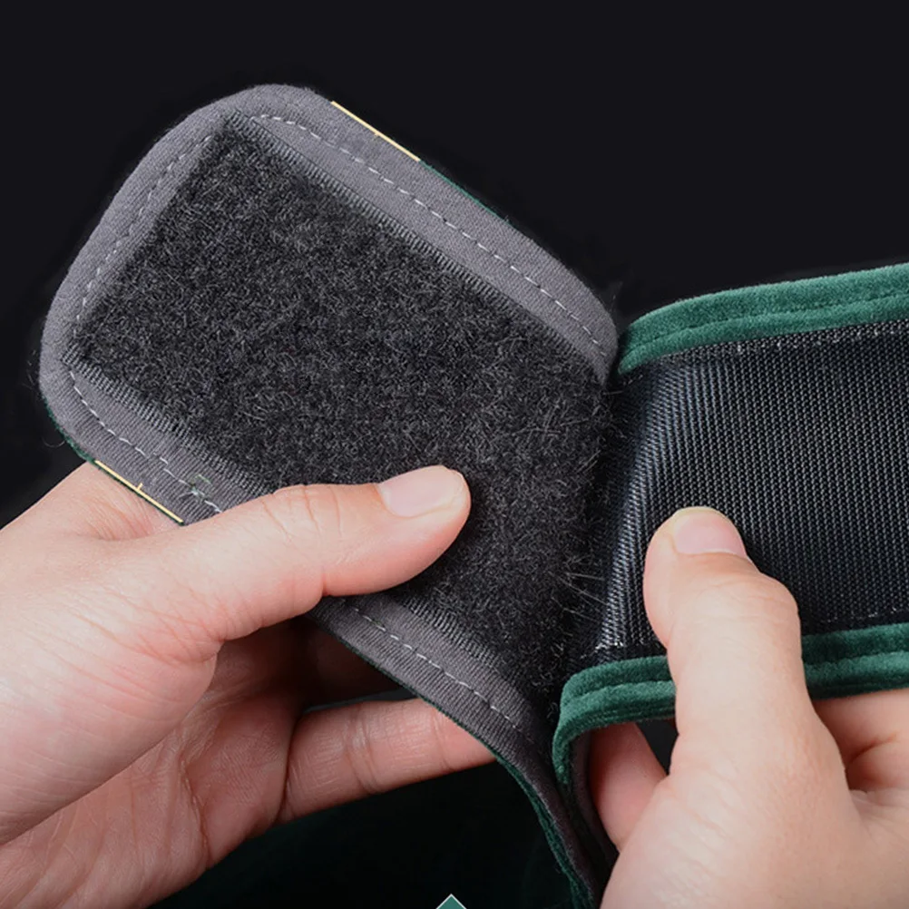 

1 шт., тканевый ремешок для прижигания дыма, темно-зеленый, без мокса, домашняя терапевтическая одежда, прочный нетоксичный ремешок для моксы для китайского языка