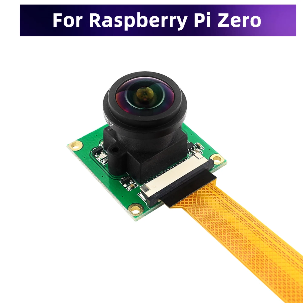 Raspberry Pi камера 175 градусов OV5647 датчик 5MP камера Модуль Широкоугольный объектив рыбий глаз для Pi 5 / 4B / 3B + / 3B / Zero 2 W 1,3