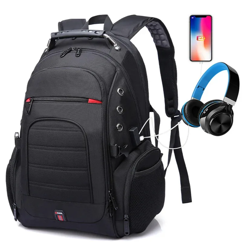 

Schoolbag 45L Travel Backpack 15.6 Laptop Backpack Men USB Anti theft Backpacks for Teens Schoolbag Youth Mochila Women BackBag