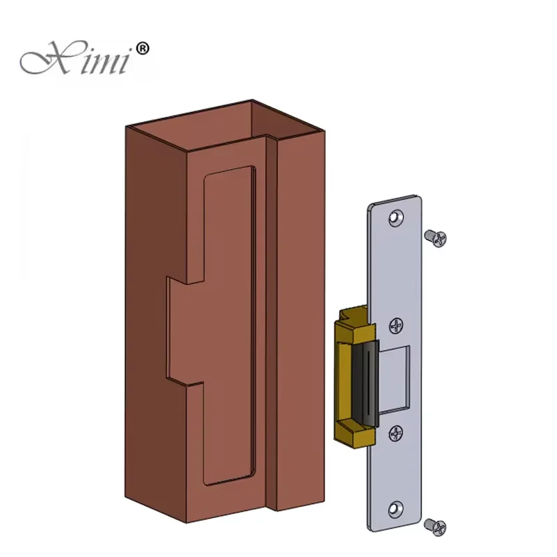 Imagem -02 - Electric Strike Door Lock Eletrônico para Sistema de Controle de Acesso Secure Porta Inoxidável 12v dc Fail-secure no nc Lock Novo