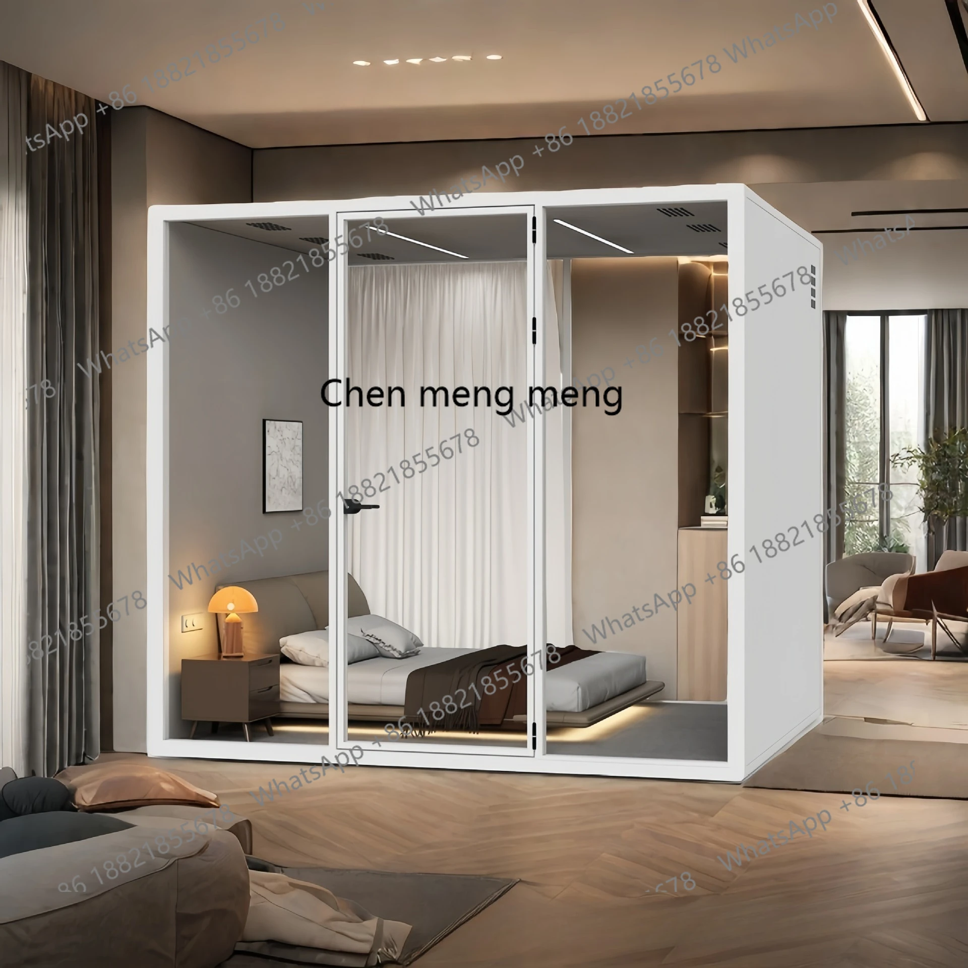 

Mobile silent warehouse Intelligent sound insulation cabin Enterprise online interview booth Sound insulation learning room