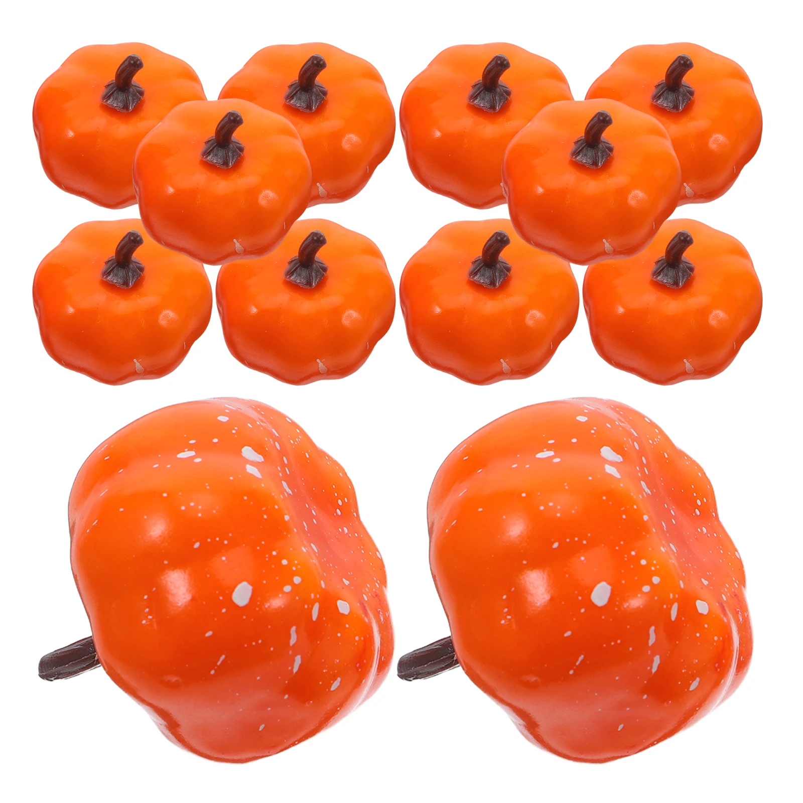 

24Pcs Simulation Pumpkins Lifelike Autumn Decor Small Decorative Pumpkins for Table Party Halloween Thanksgiving Decorations