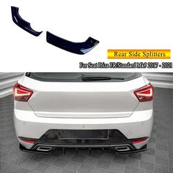 For Seat Ibiza FR/ Standard Mk5 2017 - 2021 Maxton Style Rear Side Splitter Rear Bumper Side Spoiler Splitter Diffuser Bodykit