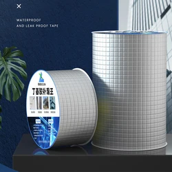 Aluminum Foil Butyl Rubber Tape Self Adhesive High temperature resistance Waterproof for Roof Pipe Repair Home Renovation Tools