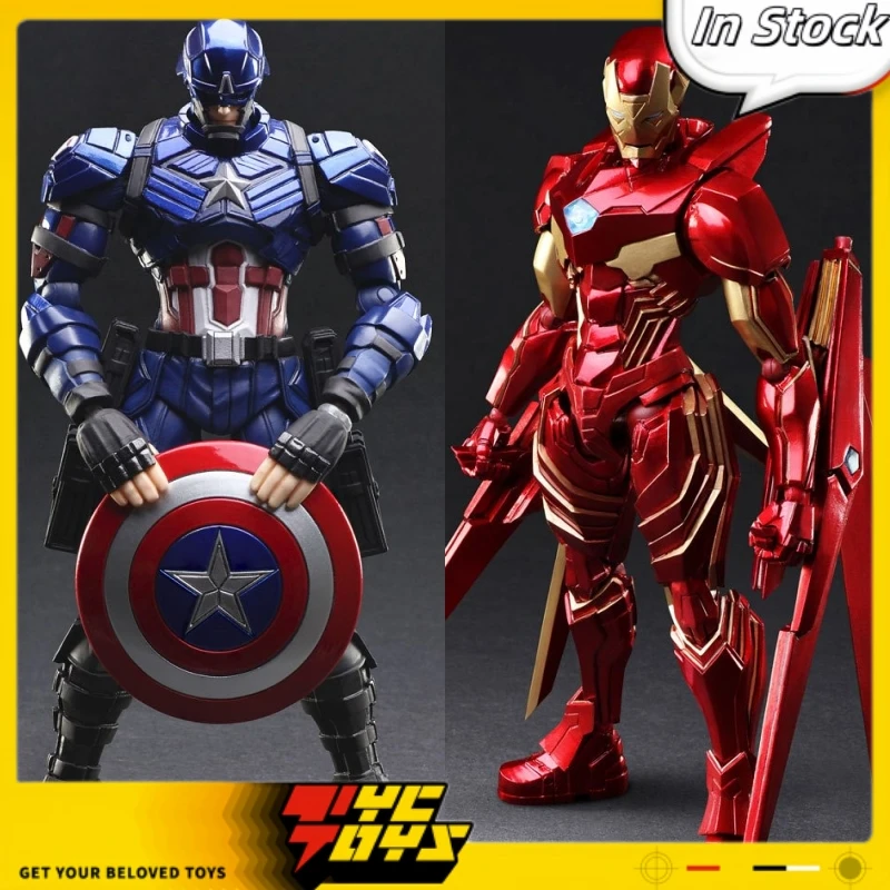 

In Stock Original SQUARE ENIX BRING ARTS Nomura Tetsuya Iron Man Captain America Action Figure Model Toys Collection Ornament