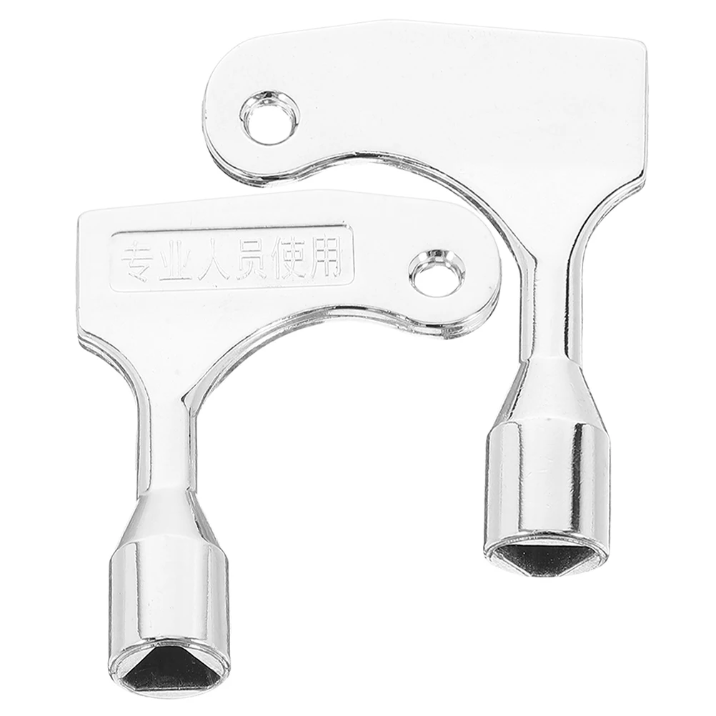 

2Pcs Standardized Interface Elevator Triangle Key Universal Metal Triangular Emergency Door Release Tool for
