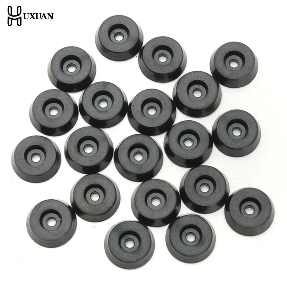 20pcs Rubber Table Chair Furniture Feet Leg Pads Tile Floor Protectors 18x15x5mm