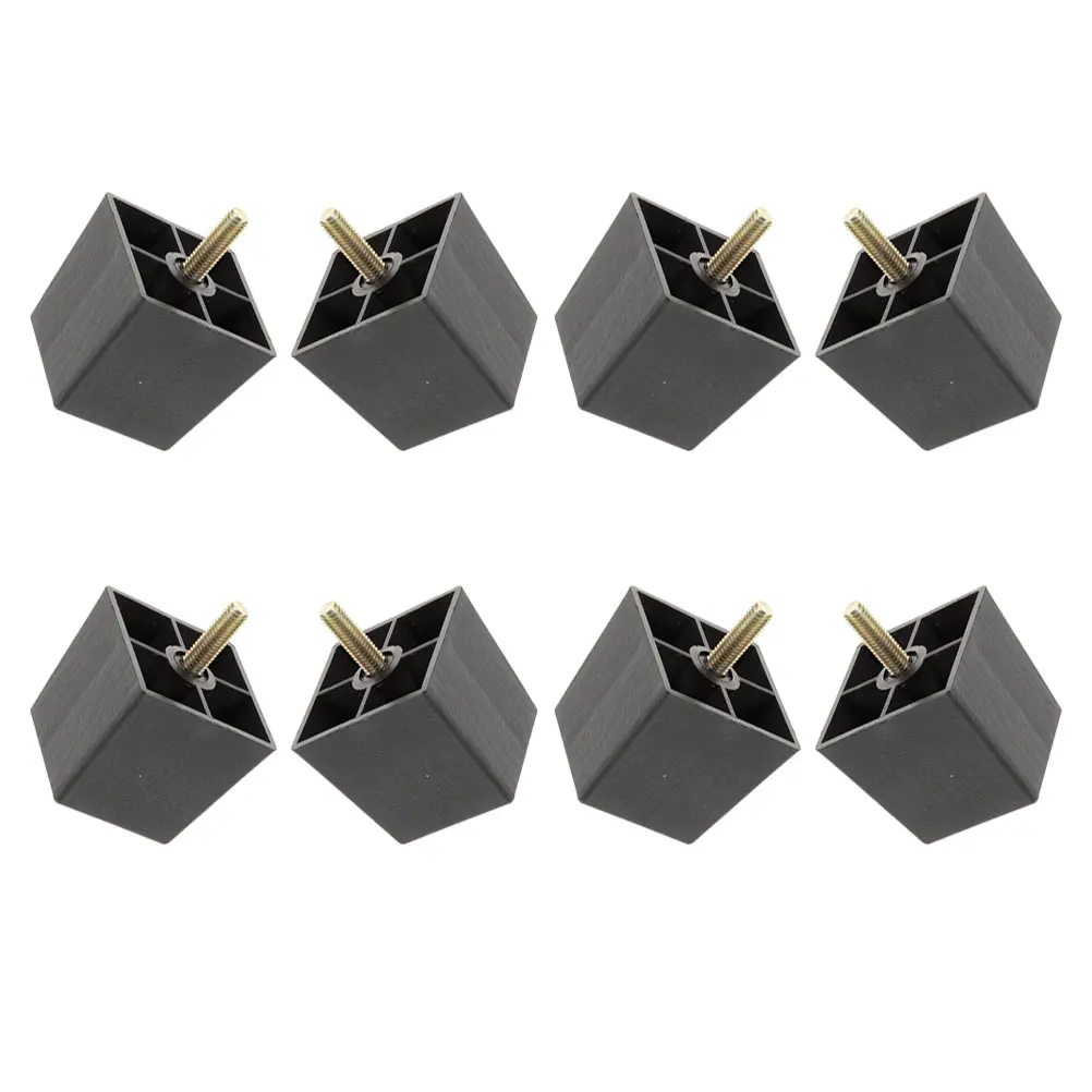 8개입 가구 다리 사각형 테이퍼드 소파 다리 연장 조절 가능한 높이 소파 의자 침대 테이블 캐비닛 DIY 교체 다리