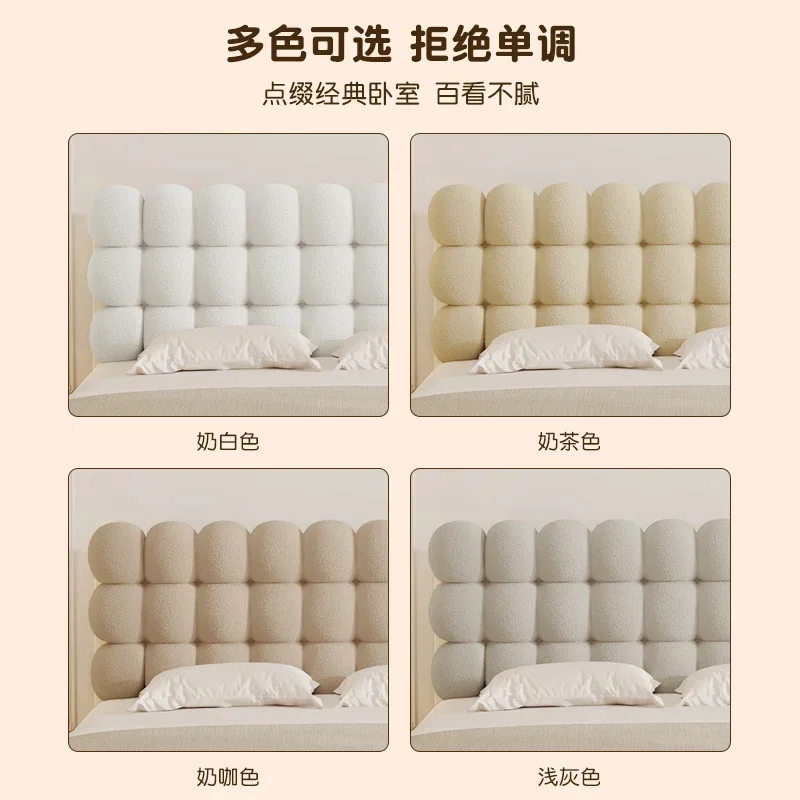 Custom-made small snowball bedside cushion soft back 2023 new pillow bed pillow bed big back tatami