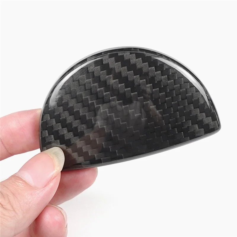 

A21F-1 PCS Carbon Fiber Car Co Pilot Storage Box Handle Decoration Sticker Decal Parts Accessories For Fiat 500 2012 2013 2014 2