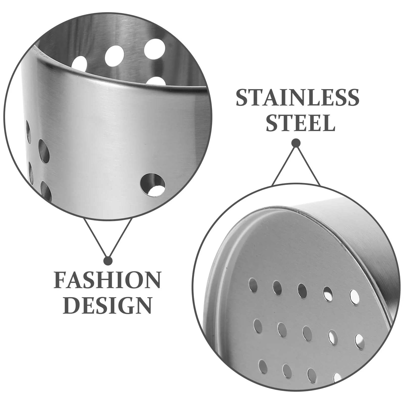 

Stainless Steel Cutlery Holder Utensil Organizer Self-Draining Spoon Fork Chopstick Storage Rack Desktop Silverware Basket